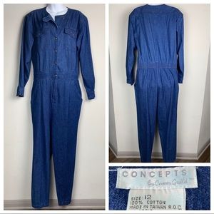 jean romper pants